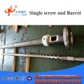 PET screw barrel with cooling water jacket for strip extrusion